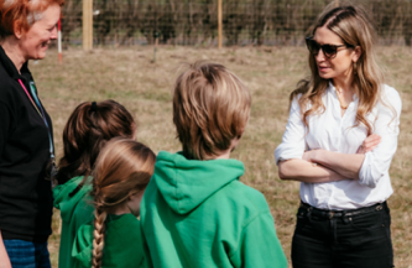 Laura at tree planting