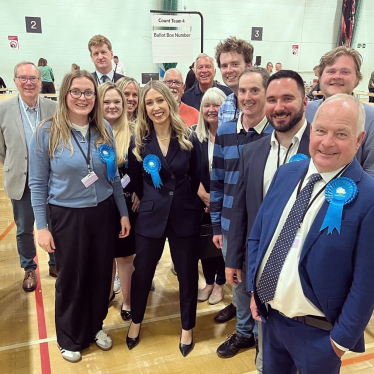 Re-elected MP for Sevenoaks and Swanley 